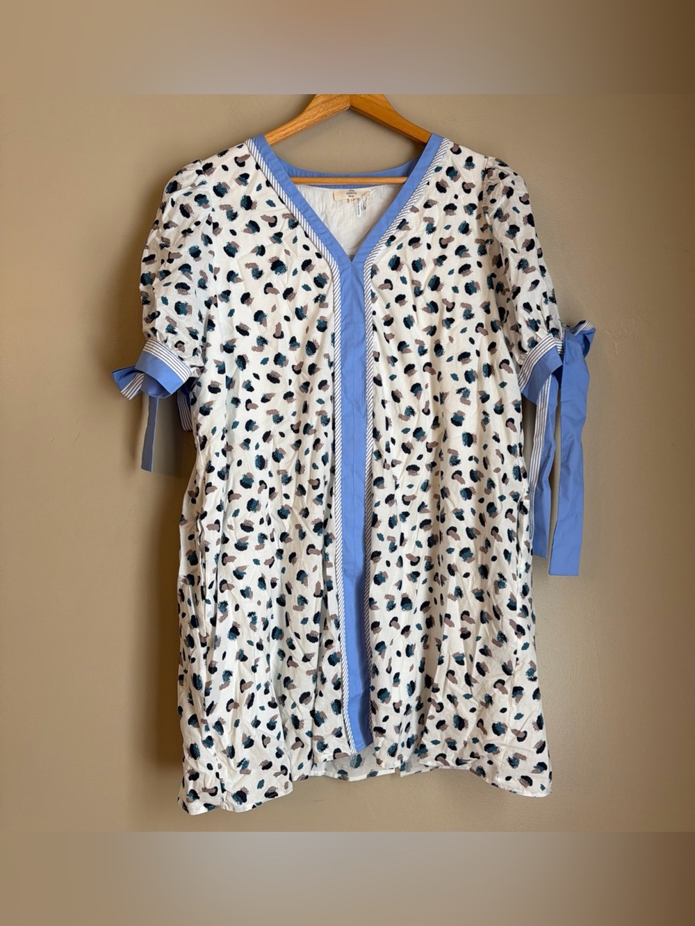 Entro Cottagecore Grandmillennial Grandmacore Puff Sleeve With Bows Shift 1x
New